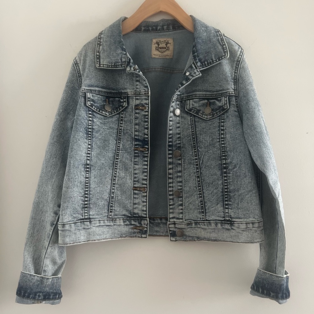 Vintage Papaya Stretch Jean Jacket Sz S